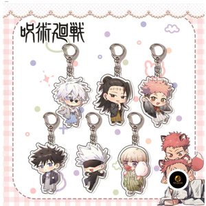 Móc Khóa Hai Mặt Bằng Acrylic Hình JUJUTSU KAISEN Gojo Satoru Itadori Yuji Dễ Thương