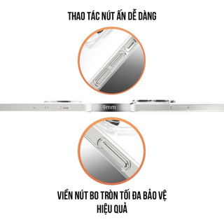 Ốp điện thoại trong suốt hỗ trợ sạc từ tính cho ip (đóng hộp) RED HUNTER