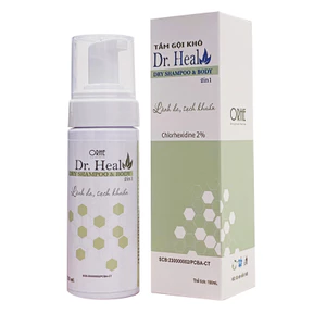 Dr. Heal SHAMPOO & BODY TẮM GỘI KHÔ DÀNH CHO NGƯỜI BỆNH CHLOHEXIDINE 2% PHÒNG NGỪA NHIỄM KHUẨN