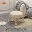 Ghế tròn xoay bệt GADI có bánh xe đa năng xoay 360 độ, đệm ghế da PU êm ái bền bỉ chống nước bám bẩn màu sắc sang trọng