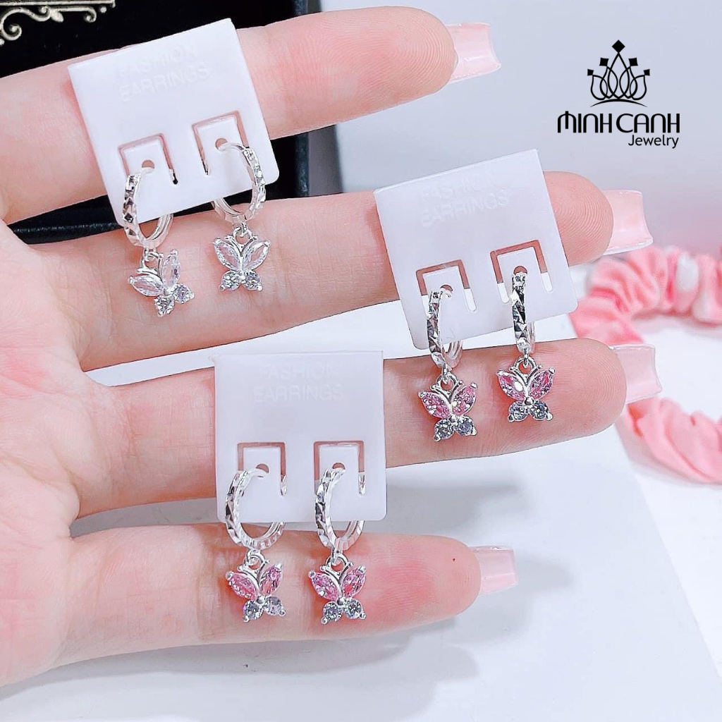 Ảnh Bông Tai Bạc Hình Bướm Xinh Xắn Cho Bé Yêu - Minh Canh Jewelry 3