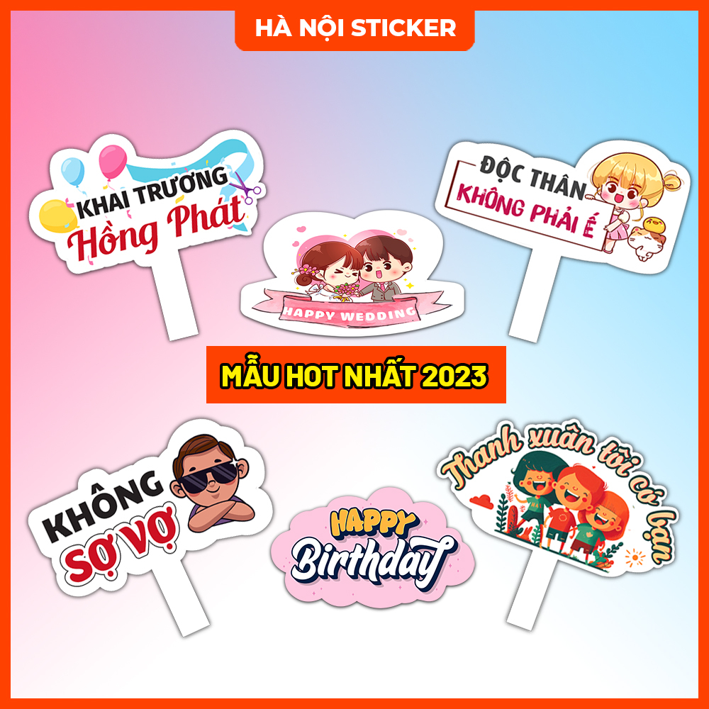 Hashtag Cầm Tay, Hastag Đám Cưới, Sinh Nhật, Khai Trương, Họp Lớp, Bảng ...