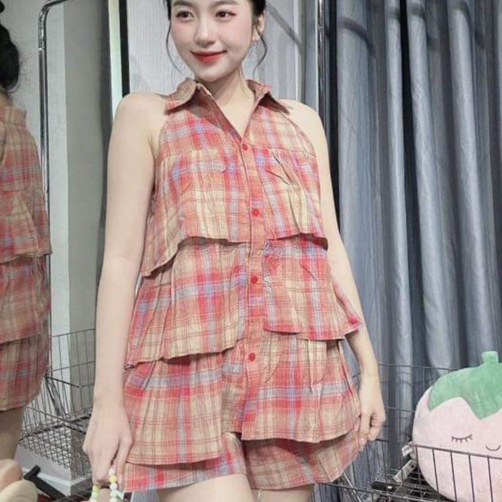 Set Đồ Nữ BabyDoll Bigsize Đẹp Sang Chảnh Áo Cánh Tiên Quần Đùi ESHOP Đồ Bộ Nữ Mặc Nhà Đi Chơi Đồ Bigsize Đẹp Dễ BB68