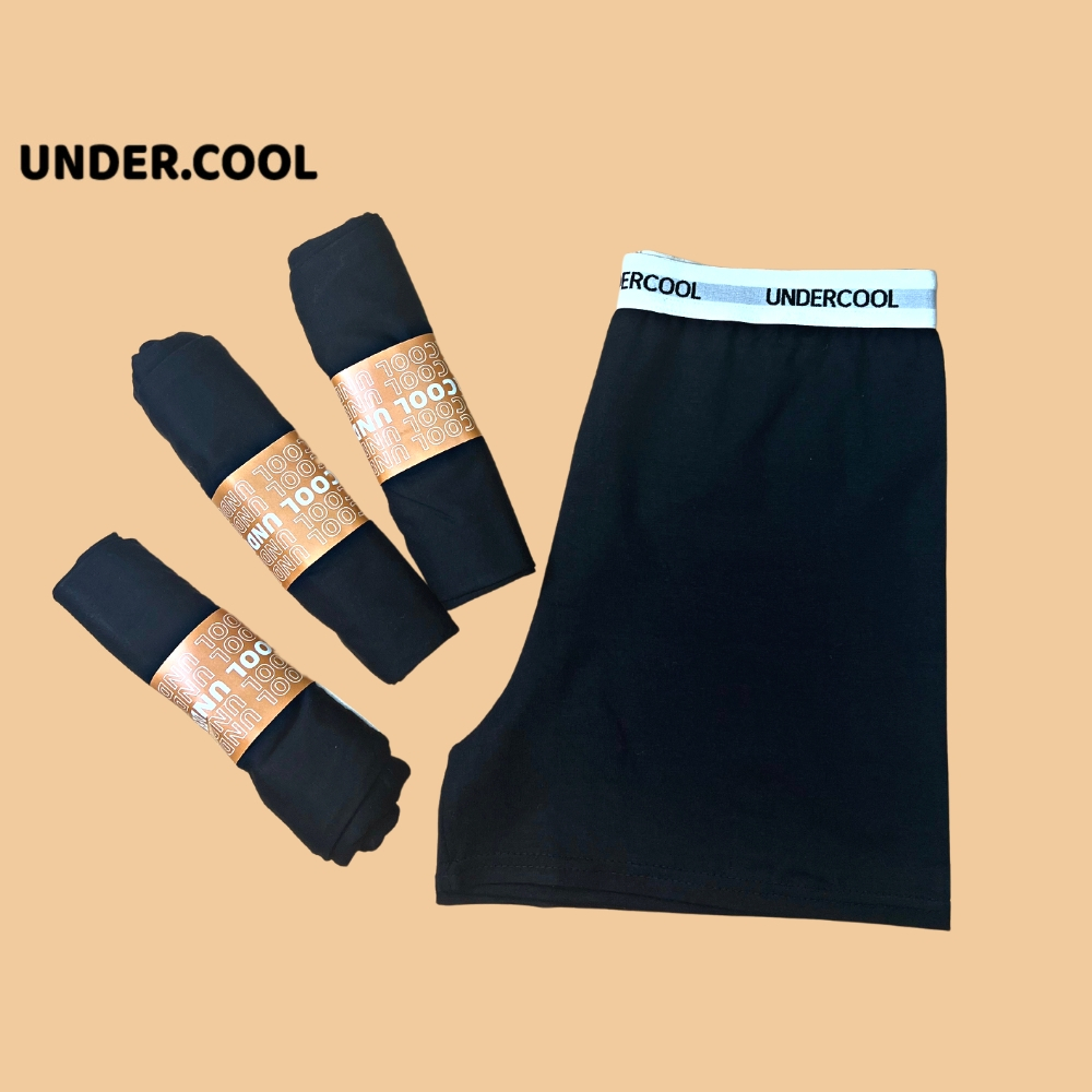 Quần đùi short nữ UNDERCOOL vải umi dẻo co dãn tốt cạp cao dáng ngắn thun cạp cao biker lửng ngố đồ mặc nhà dáng ôm QS04