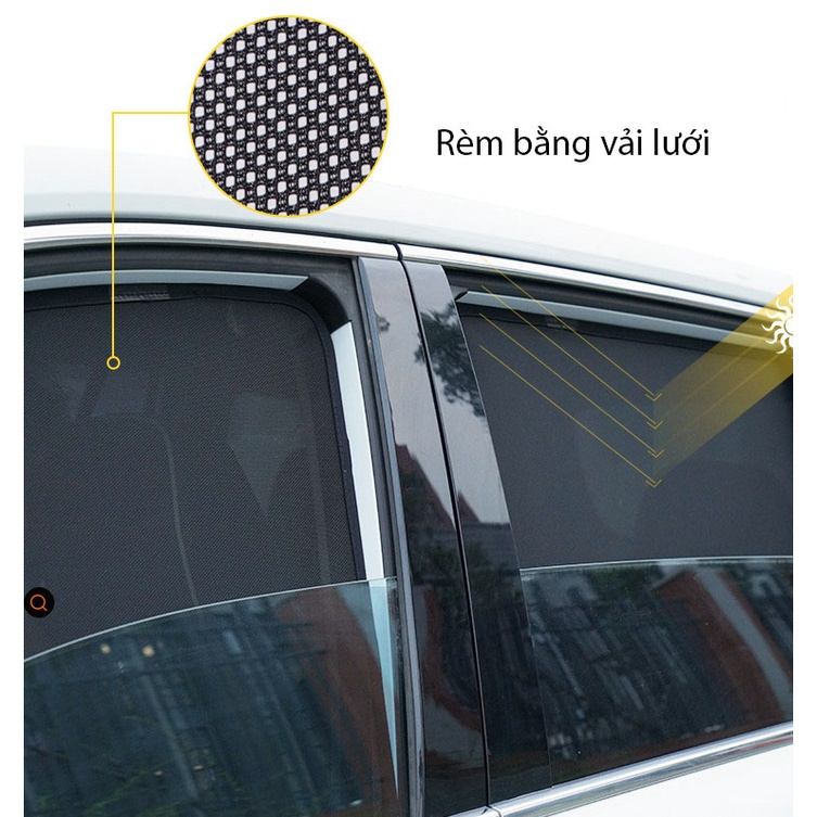 Rèm che nắng ô tô Hyundai Elantra 2023 - 2024, che nắng hút nam châm theo xe, bộ 4 cánh, Hàng tốt