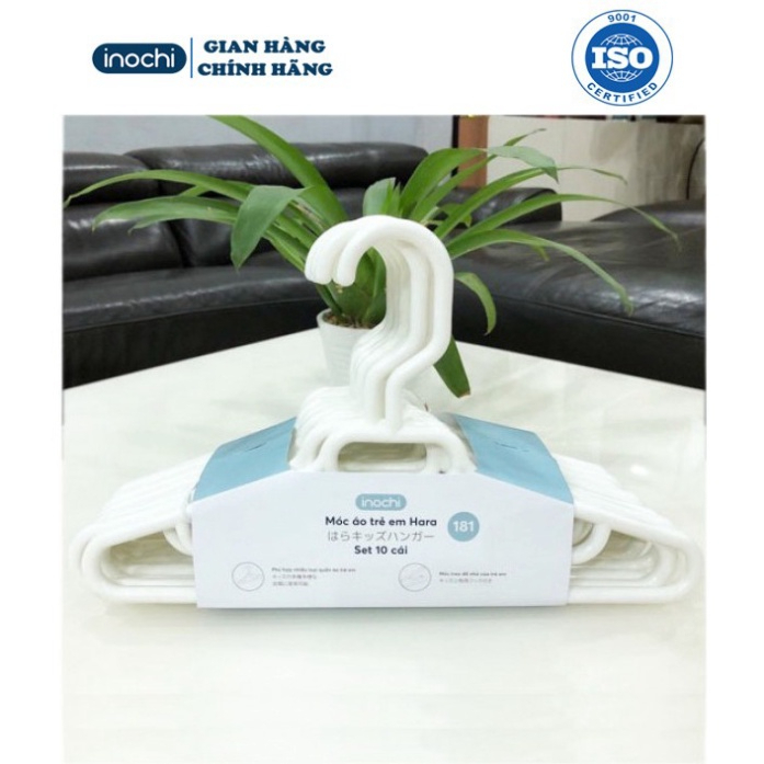 Set 10 Móc treo quần áo trẻ em Hara 181 Inochi cao cấp, tiêu chuẩn Nhật Bản