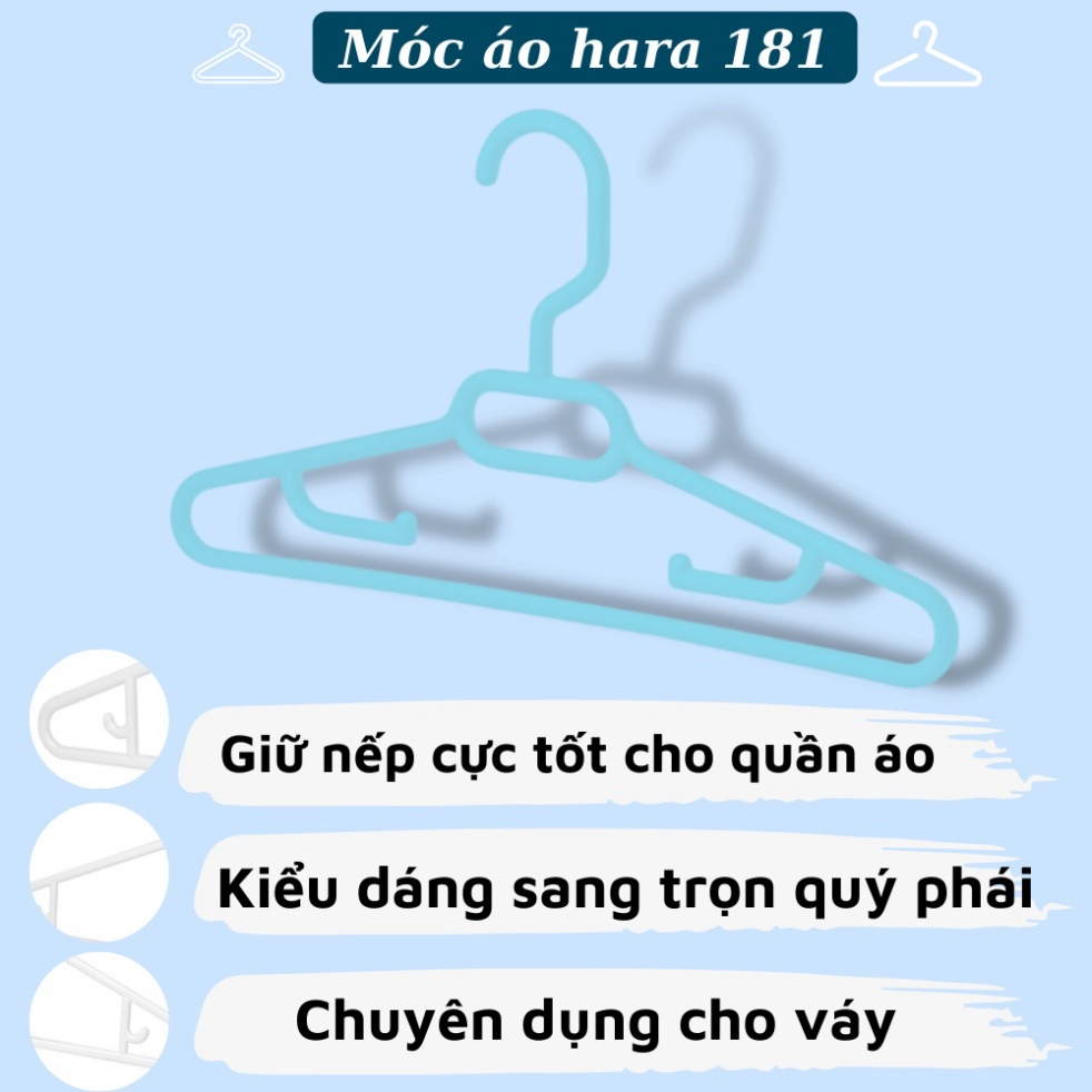 Set 10 Móc treo quần áo trẻ em Hara 181 Inochi cao cấp, tiêu chuẩn Nhật Bản