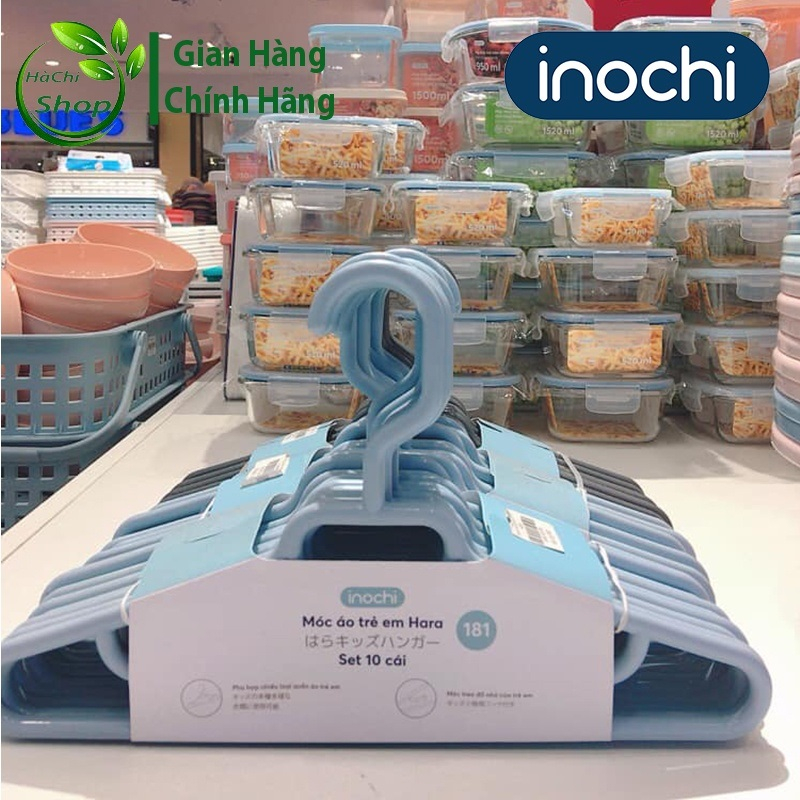 Set 10 Móc treo quần áo trẻ em Hara 181 Inochi cao cấp, tiêu chuẩn Nhật Bản