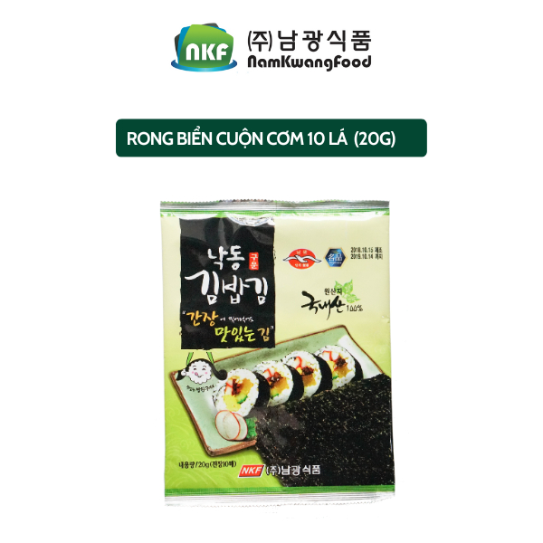 Rong Biển NKF Lá Rong Cuộn Cơm Yaki Sushi Nori Loại 10 Lá 20G Hàn quốc ...