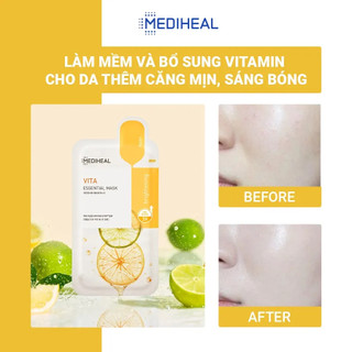Mặt nạ MEDIHEAL TEATREE/PLACENTA/VITA/COLLAGEN CARE SOLUTION ESSENTIAL MASK MẪU MỚI 2025