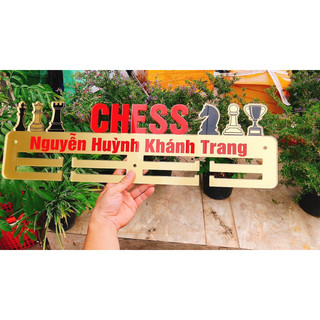 (Inbox sgop)Giá treo huy chương Cờ vua 58x17.5cm Siêu xịn xò siêu đẹp