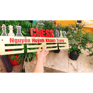 (Inbox sgop)Giá treo huy chương Cờ vua 58x17.5cm Siêu xịn xò siêu đẹp