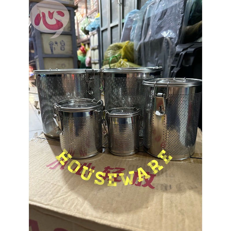 RỖ LƯỚI LỔ INOX LỌC GIA VỊ NẮP QUAI GÀI SIZE 8cm , 10cm , 12cm , 14cm , 16cm , 18cm