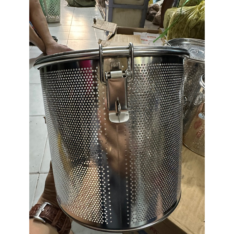 RỖ LƯỚI LỔ INOX LỌC GIA VỊ NẮP QUAI GÀI SIZE 8cm , 10cm , 12cm , 14cm , 16cm , 18cm