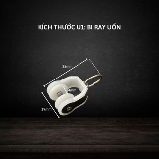 10 Bi Thanh Ray Rèm Vải Bằng Nhựa Màu Trắng Chắc Chắn Chạy Mượt