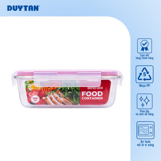 Hộp TP CN Matsu Lock 1050ml DUY TÂN chất liệu thủy tinh, nắp hộp từ nhựa PP chính phẩm đựng và bảo quản thực phẩm