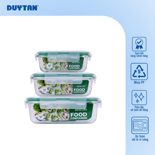 Hộp TP CN Matsu Lock 1050ml DUY TÂN chất liệu thủy tinh, nắp hộp từ nhựa PP chính phẩm đựng và bảo quản thực phẩm