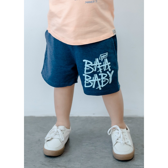 Quần short bé trai phong cách, quần thun sọc phối túi cho bé trai từ 1 tuổi - 7 tuổi Baa Baby - B-BT-QU05N-03
