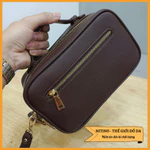 Clutch hộp nam cầm tay handmade 2 ngăn khóa kéo, có khóa số bảo mật, có dây đeo chéo chất liệu da bò thật CL11 — ảnh 8