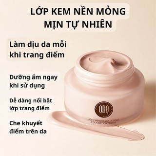 Kem nền trang đIểm mỏng mịn QDQ kem lót trang đIểm che khuyết đIểm sáng da kiềm dầu
