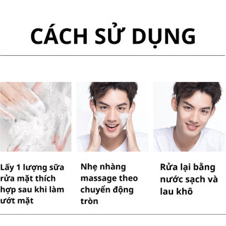 Sữa rửa mặt tạo bọt làm sạch sâu hết mụn cấp ẩm ráp sạch lỗ chân lông
