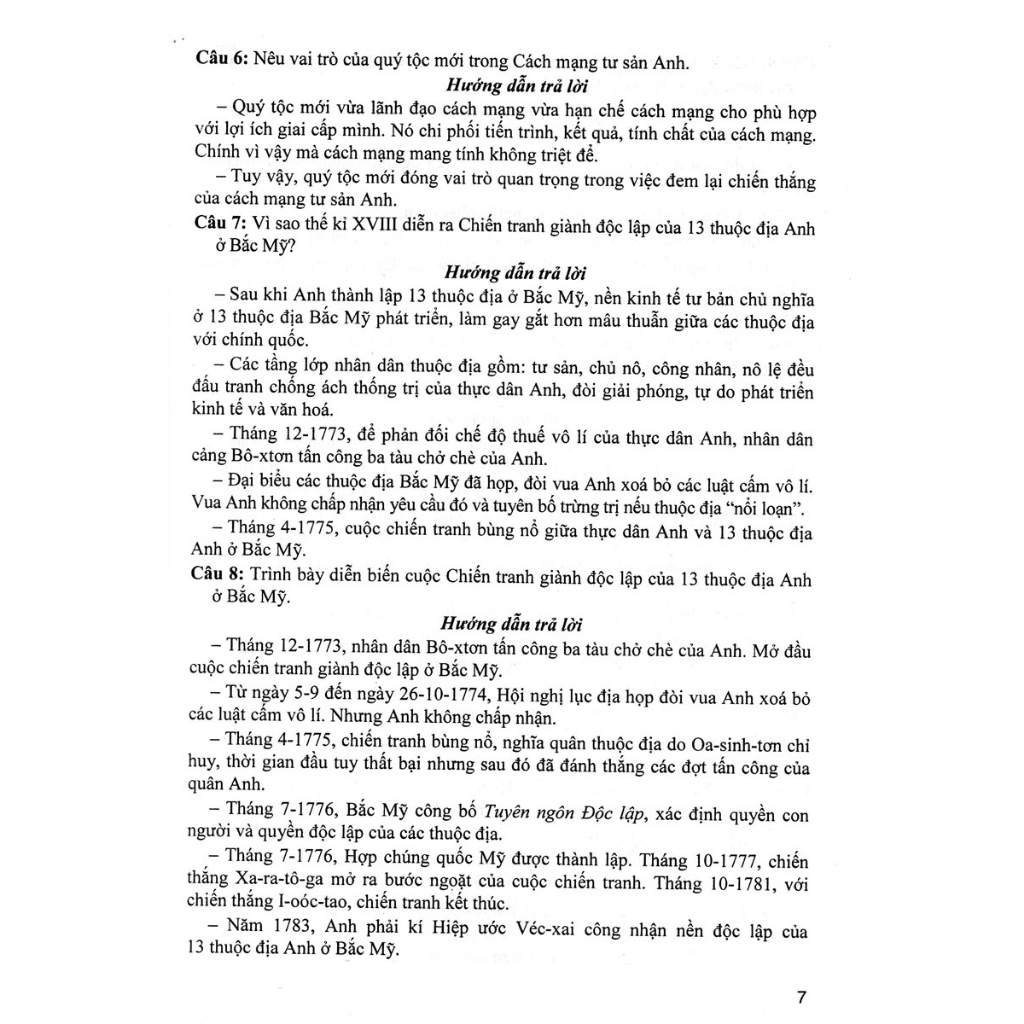 Ảnh Sách - Trả Lời Câu Hỏi Lịch Sử 8 - Tự Luận Và Trắc Nghiệm (Dùng Chung Cho Các Bộ SGK) - HA 4
