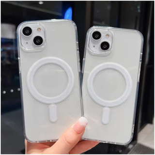 Ốp lưng iphone trong suốt hỗ trợ sạc không dây từ tính 7/8/X/Xr/Xs11/12/13/14/15/16/pro/max/promax/plus