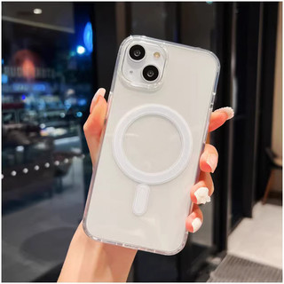 Ốp lưng iphone trong suốt hỗ trợ sạc không dây từ tính 7/8/X/Xr/Xs11/12/13/14/15/16/pro/max/promax/plus