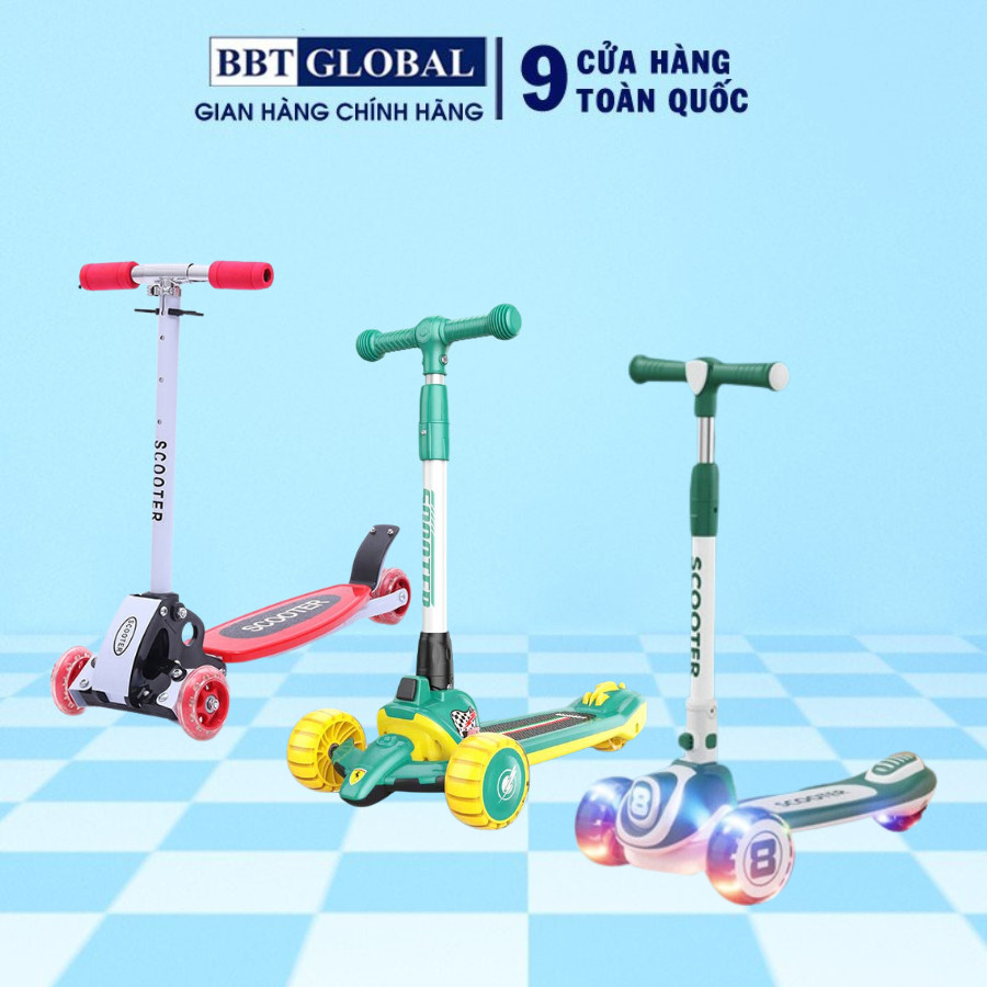 Ảnh Xe trượt scooter cho bé BBT Global bánh sáng KM986/989 4