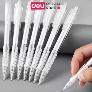Bút chì kim Deli bấm thân/ bấm đầu ngòi 0.5-0.7mm cao cấp kèm đầu tẩy - Cải tiến cho học sinh, dân văn phòng
