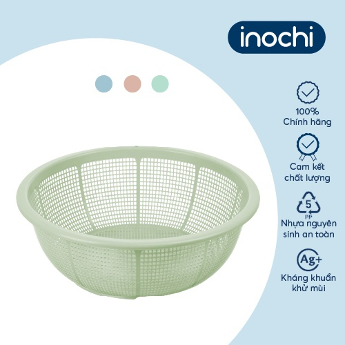 Rổ tròn 30cm Yoko Inochi nhựa cao cấp, an toàn cho sức khoẻ, tiện dụng, tiêu chuẩn Nhật Bản