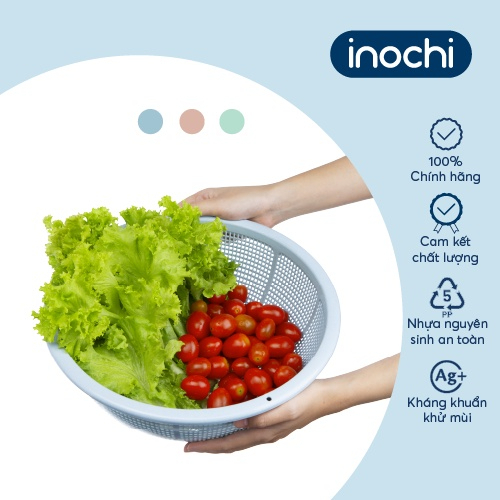 Rổ tròn 30cm Yoko Inochi nhựa cao cấp, an toàn cho sức khoẻ, tiện dụng, tiêu chuẩn Nhật Bản