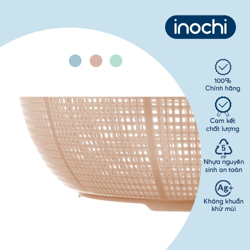 Rổ tròn 30cm Yoko Inochi nhựa cao cấp, an toàn cho sức khoẻ, tiện dụng, tiêu chuẩn Nhật Bản
