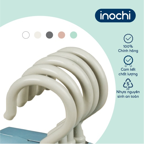 Móc treo quần áo VEST Hara 176 Inochi, sang trọng, chắc chắn, nhựa PP nguyên sinh an toàn [SET 5C]