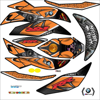 Tem dán mũ bảo hiểm fullface - BMW - 01