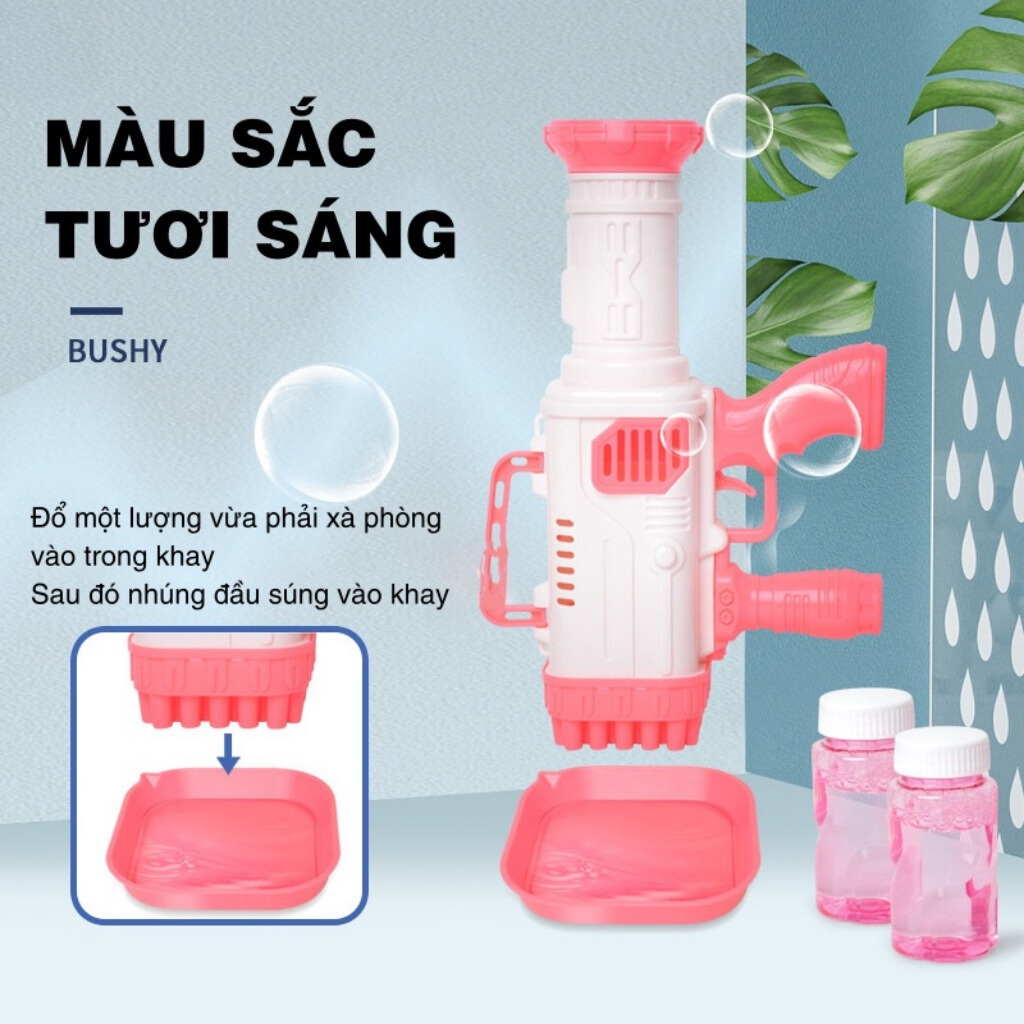 Súng Bong Bóng Súng Bắn Bong Bóng Xà Phòng Súng Phun Bong Bóng Súng Xà Phòng Đồ Chơi Bong Bóng - Đồ Chơi Cho Bé PUKAPI