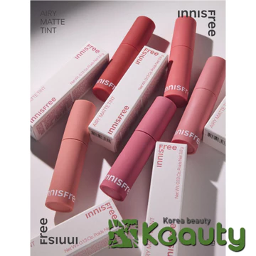 (Date 2/2028) Son tint lì nhẹ môi innisfree Airy Matte Tint 3.8g