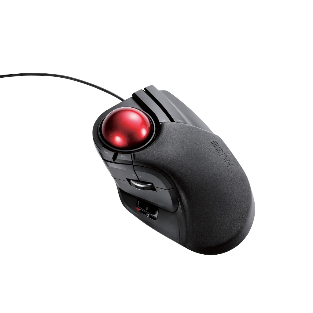 Chuột trackball có dây 8 nút switch 1500 DPI Elecom M-HT1URBK chính ...