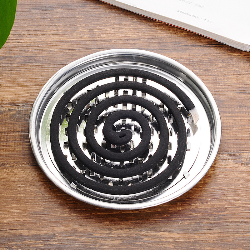 KHAY ĐỰNG NHANG MUỖI [Giá Xưởng] Hộp đựng nhang muỗi inox có nắp đậy,khay nhang muỗi thép không gỉ để nhang muỗi