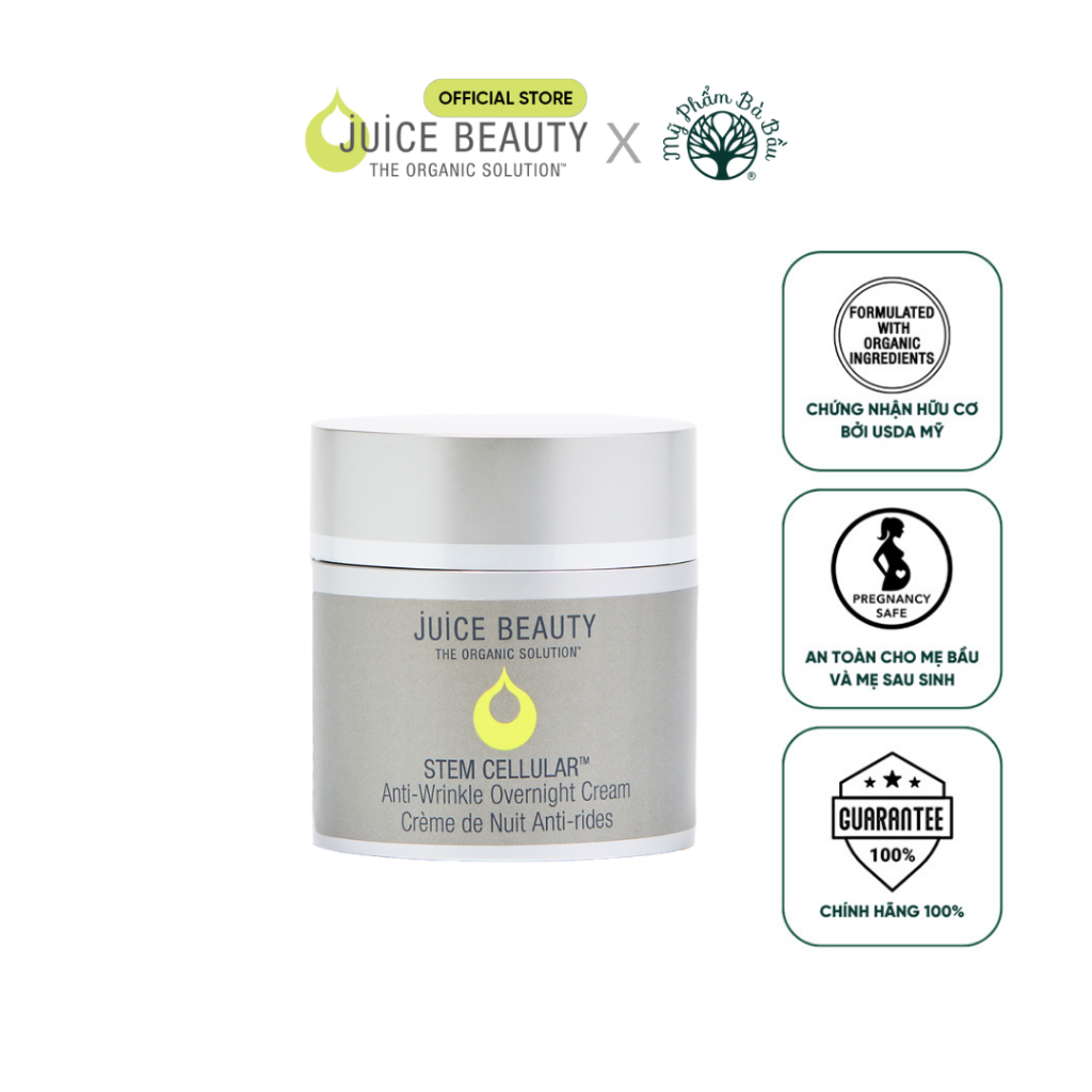 Kem Dưỡng Đêm Chuyên Sâu Hữu Cơ Cao Cấp Juice Beauty Stem Cellular Anti