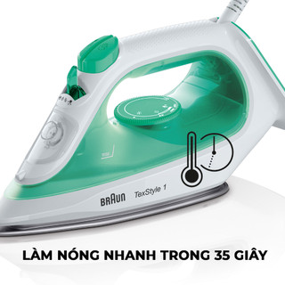Bàn là hơi nước Braun SI1040GR - Hàng chính hãng bảo hành 24 tháng