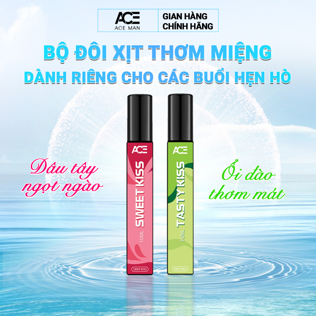 Chai xịt miệng ACE 10ml hơi thở thơm mát ngọt ngào từ hương vị dâu tây ...