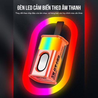 Loa Bluetooth DKB A36 Mini Thiết Kế Trong Suốt Đèn Led Độc Đáo Loa Không Dây cầm tay nhỏ gọn RED HUNTER