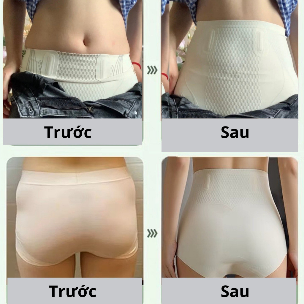 Quần gen nịt bụng Callalady quần lót định hình cạp cao chất đúc su thông thoáng có 4 thanh chống cuộn không lộ viền G001