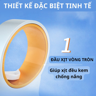 Xịt chống nắng spf 50+ tán đều lên da hấp thụ sâu và tạo lớp bảo vê da