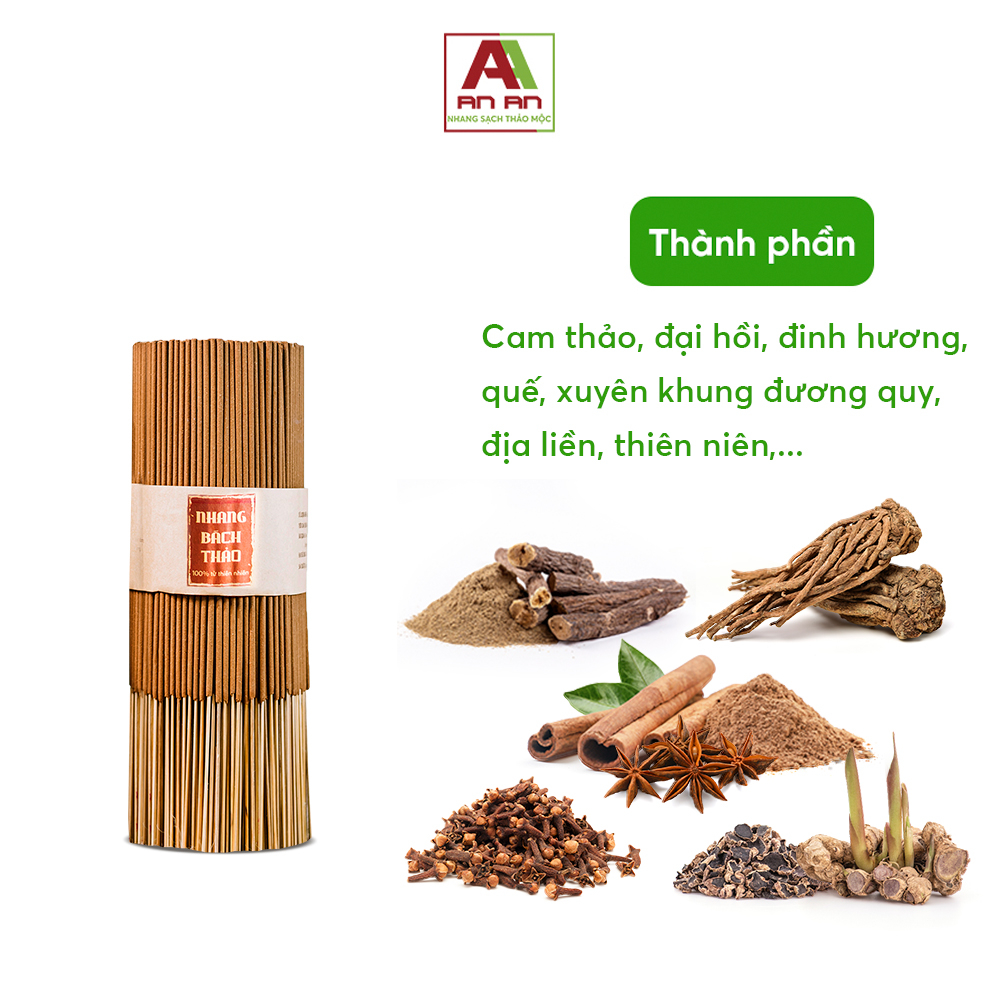 Ảnh Nhang cân Bách thảo/Thuốc Bắc An An - Thơm ngọt sâu, thư giãn, thiền đình, an toàn 3