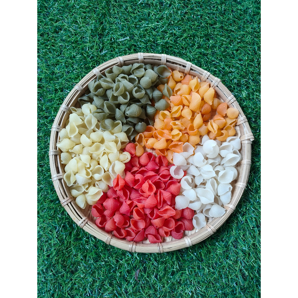 Nui Rau Củ - Nui Hoa Sen - Nui Sò Rau Củ Gói 500G | Shopee Việt Nam