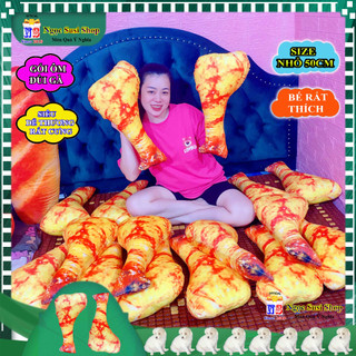 GỐI ÔM  ĐÙI GÀ CHO BÉ YÊU 2 TUỔI ÔM NGỦ SIZE NHỎ 50CM SIÊU MỊN NHA - doll toy đồ chơi gấu bông GIAO SIÊU NHANH
