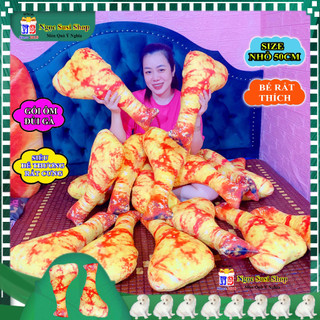 GỐI ÔM  ĐÙI GÀ CHO BÉ YÊU 2 TUỔI ÔM NGỦ SIZE NHỎ 50CM SIÊU MỊN NHA - doll toy đồ chơi gấu bông GIAO SIÊU NHANH