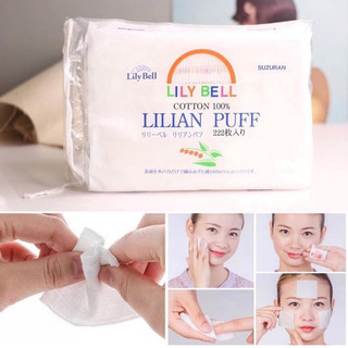 Bông Tẩy Trang Lily Bell Lilian Puff Cotton (222 miếng)